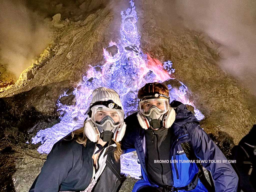 Ijen crater Blue Fire East Java